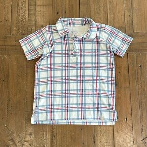 Omi jo Americana plaid polo shirt